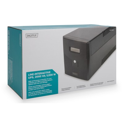 Джерело безперебійного живлення DIGITUS 2000VA/1200W, LCD, RJ45, RS232, USB, 4xSchuko (DN-170076) Джерело безперебійного живлення DIGITUS 2000VA/1200W, LCD, RJ45, RS232, USB, 4xSchuko (DN-170076)