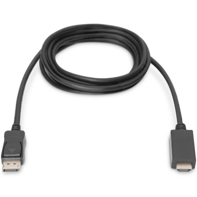 Кабель DIGITUS DisplayPort > HDMI (M/M), 2м, чорний (AK-340303-020-S) Кабель DIGITUS DisplayPort > HDMI (M/M), 2м, чорний (AK-340303-020-S)