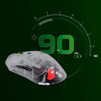 Миша HyperX Pulsefire Haste 2 Pro, RGB, USB-A/WL/BT, сірий (A1KY5AA) Миша HyperX Pulsefire Haste 2 Pro, RGB, USB-A/WL/BT, сірий (A1KY5AA)