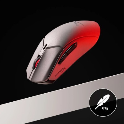Миша HyperX Pulsefire Haste 2 Pro, RGB, USB-A/WL/BT, сірий (A1KY5AA) Миша HyperX Pulsefire Haste 2 Pro, RGB, USB-A/WL/BT, сірий (A1KY5AA)