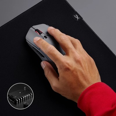 Миша HyperX Pulsefire Haste 2 Pro, RGB, USB-A/WL/BT, сірий (A1KY5AA) Миша HyperX Pulsefire Haste 2 Pro, RGB, USB-A/WL/BT, сірий (A1KY5AA)