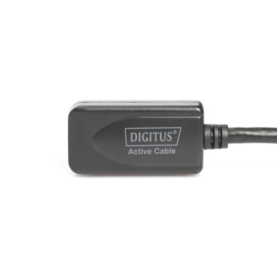 Подовжувач DIGITUS USB 2.0 Active Cable, A/M-A/F, 20м, чорний (DA-73102) Подовжувач DIGITUS USB 2.0 Active Cable, A/M-A/F, 20м, чорний (DA-73102)