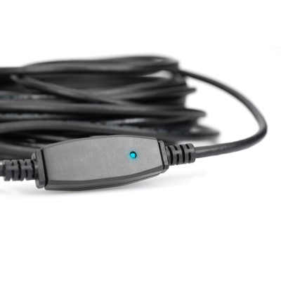 Подовжувач DIGITUS USB 3.0 Active Cable, A/M-A/F, 15м, чорний (DA-73106) Подовжувач DIGITUS USB 3.0 Active Cable, A/M-A/F, 15м, чорний (DA-73106)