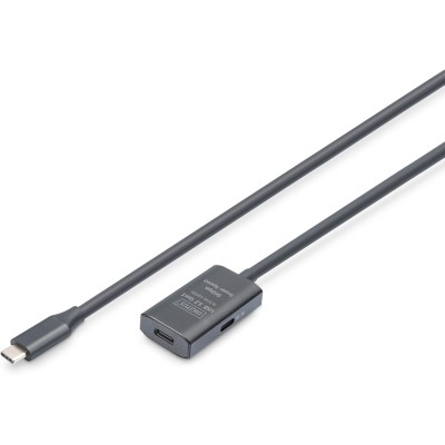 Подовжувач DIGITUS USB 3.2 Gen1 Active Cable 5G, C/M-C/F, 10м, чорний (DA-73109) Подовжувач DIGITUS USB 3.2 Gen1 Active Cable 5G, C/M-C/F, 10м, чорний (DA-73109)