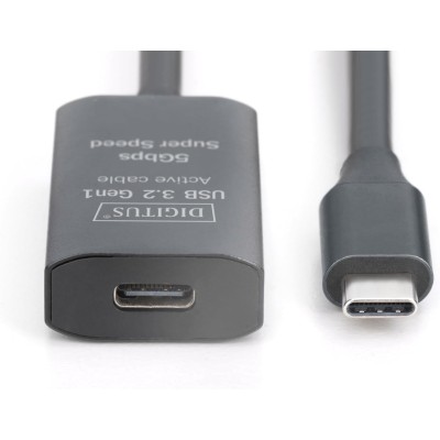 Подовжувач DIGITUS USB 3.2 Gen1 Active Cable 5G, C/M-C/F, 10м, чорний (DA-73109) Подовжувач DIGITUS USB 3.2 Gen1 Active Cable 5G, C/M-C/F, 10м, чорний (DA-73109)