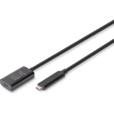 Подовжувач DIGITUS USB 3.2 Gen2 Active Cable 10G, C/M-C/F, 5м, чорний (DA-73112) Подовжувач DIGITUS USB 3.2 Gen2 Active Cable 10G, C/M-C/F, 5м, чорний (DA-73112)