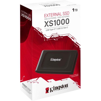 Портативний SSD Kingston 1TB USB 3.2 Gen 2 Type-C XS1000 (SXS1000/1000G) Портативний SSD Kingston 1TB USB 3.2 Gen 2 Type-C XS1000 (SXS1000/1000G)