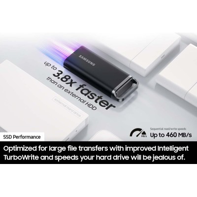 Портативний SSD Samsung 4TB USB 3.2 Gen 1 Type-C T5EVO Shield (MU-PH4T0S/EU) Портативний SSD Samsung 4TB USB 3.2 Gen 1 Type-C T5EVO Shield (MU-PH4T0S/EU)