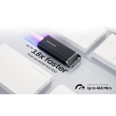 Портативний SSD Samsung 4TB USB 3.2 Gen 1 Type-C T5EVO Shield (MU-PH4T0S/EU) Портативний SSD Samsung 4TB USB 3.2 Gen 1 Type-C T5EVO Shield (MU-PH4T0S/EU)