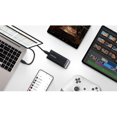 Портативний SSD Samsung 4TB USB 3.2 Gen 1 Type-C T5EVO Shield (MU-PH4T0S/EU) Портативний SSD Samsung 4TB USB 3.2 Gen 1 Type-C T5EVO Shield (MU-PH4T0S/EU)