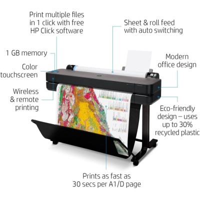 Принтер HP DesignJet T630 36" з Wi-Fi (5HB11D) Принтер HP DesignJet T630 36" з Wi-Fi (5HB11D)