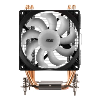 Процесорний кулер 2E GAMING Air Cool AC90D4-ARGB, LGA1851, 1700, 1200, 1366, 115x, AM5, AM4, AM3, AM3+, 4pin PWM, TDP 130W