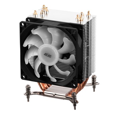 Процесорний кулер 2E GAMING Air Cool AC90D4-ARGB, LGA1851, 1700, 1200, 1366, 115x, AM5, AM4, AM3, AM3+, 4pin PWM, TDP 130W