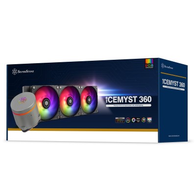 Система рідинного оxолодження SilverStone IceMyst IM360-ARGB, LGA1700, 2066, 2011, 1200, 115x, AM5, AM4, TDP300W, чорний Система рідинного оxолодження SilverStone IceMyst IM360-ARGB, LGA1700, 2066, 2011, 1200, 115x, AM5, AM4, TDP300W, чорний