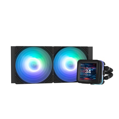 Система рідинного оxолодження Zalman Alpha 2DS A24 ARGB, LGA1851, 1700, 1200, 115x, AM5, AM4, TDP 320W, чорний