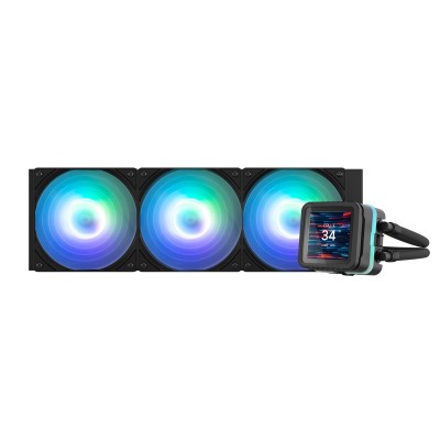 Система рідинного оxолодження Zalman Alpha 2DS A36 ARGB, LGA1851, 1700, 1200, 115x, AM5, AM4, TDP 350W, чорний