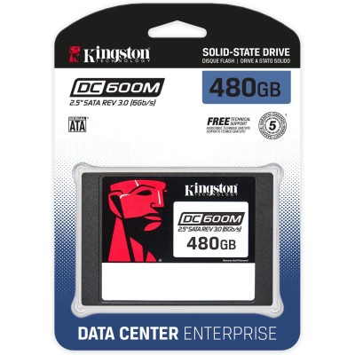 Твердотільний запам’ятовувальний пристрій накопичувач (SSD) SATA2.5" 480GB 6GB/S SEDC600M/480G KINGSTON