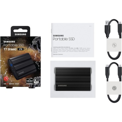 Твердотільний запам’ятовувальний пристрій накопичувач (SSD) USB3.1 1TB EXT. SHIELD T7 MU-PE1T0S/EU SAMSUNG Твердотільний запам’ятовувальний пристрій накопичувач (SSD) USB3.1 1TB EXT. SHIELD T7 MU-PE1T0S/EU SAMSUNG
