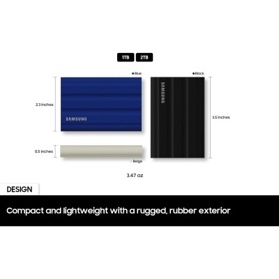 Твердотільний запам’ятовувальний пристрій накопичувач (SSD) USB3.1 1TB EXT. SHIELD T7 MU-PE1T0S/EU SAMSUNG Твердотільний запам’ятовувальний пристрій накопичувач (SSD) USB3.1 1TB EXT. SHIELD T7 MU-PE1T0S/EU SAMSUNG