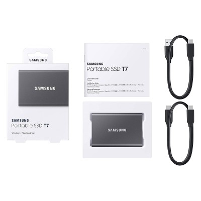 Твердотільний запам’ятовувальний пристрій накопичувач (SSD) USB3.2 4TB EXT. T7 MU-PC4T0T/WW SAMSUNG Твердотільний запам’ятовувальний пристрій накопичувач (SSD) USB3.2 4TB EXT. T7 MU-PC4T0T/WW SAMSUNG