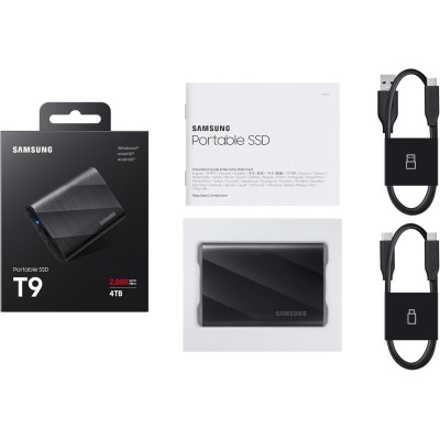 Твердотільний запам’ятовувальний пристрій накопичувач (SSD) USB3.2 4TB EXT. T9 MU-PG4T0B/EU SAMSUNG