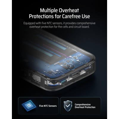 Power Bank CUKTECH PB250 25000mAh 210W сірий Power Bank CUKTECH PB250 25000mAh 210W сірий