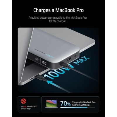 Power Bank CUKTECH PB250 25000mAh 210W сірий Power Bank CUKTECH PB250 25000mAh 210W сірий