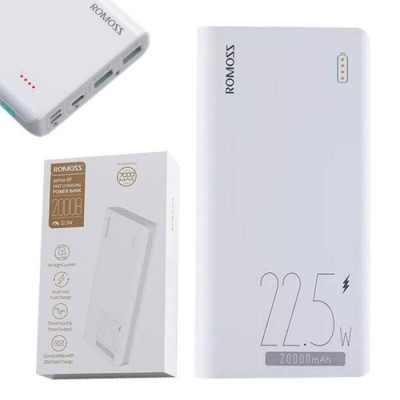 Зовн_АКБ Romoss 20000mAh Sense 6 22,5W (PPH80-611-1121H) білий Зовн_АКБ Romoss 20000mAh Sense 6 22,5W (PPH80-611-1121H) білий