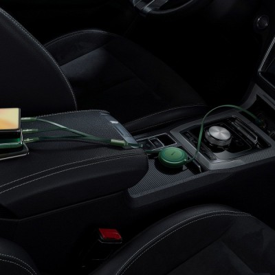 Кабель Baseus Bright Mirror 2 Series 3-in-1 (Micro USB+Lightning+Type-C) 100W (1.1m) CAMJ010201 Black Кабель Baseus Bright Mirror 2 Series 3-in-1 (Micro USB+Lightning+Type-C) 100W (1.1m) CAMJ010201 Black