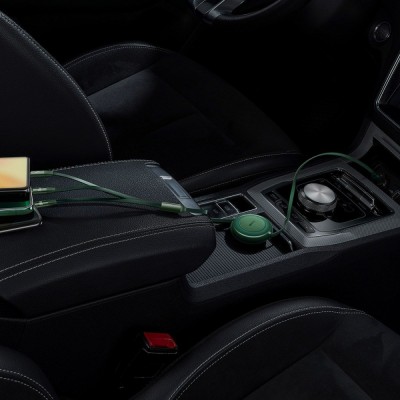 Кабель Baseus Bright Mirror 2 Series 3-in-1 (Micro USB+Lightning+Type-C) 100W (1.1m) Green Кабель Baseus Bright Mirror 2 Series 3-in-1 (Micro USB+Lightning+Type-C) 100W (1.1m) Green