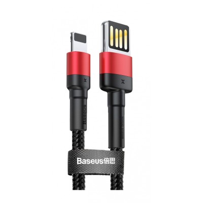Кабель Baseus Cafule Light. SE 2.4A 1м (CALKLF-G91) Red/Black Кабель Baseus Cafule Light. SE 2.4A 1м (CALKLF-G91) Red/Black