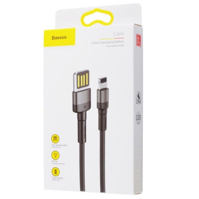 Кабель Baseus Cafule Light. SE 2.4A 1м (CALKLF-G91) Red/Black Кабель Baseus Cafule Light. SE 2.4A 1м (CALKLF-G91) Red/Black