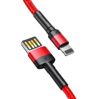 Кабель Baseus Cafule Light. SE 2.4A 1м (CALKLF-G91) Red/Black Кабель Baseus Cafule Light. SE 2.4A 1м (CALKLF-G91) Red/Black