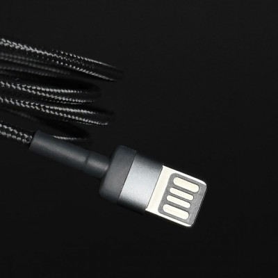 Кабель Baseus Cafule Light. SE 2.4A 1м (CALKLF-G91) Red/Black Кабель Baseus Cafule Light. SE 2.4A 1м (CALKLF-G91) Red/Black