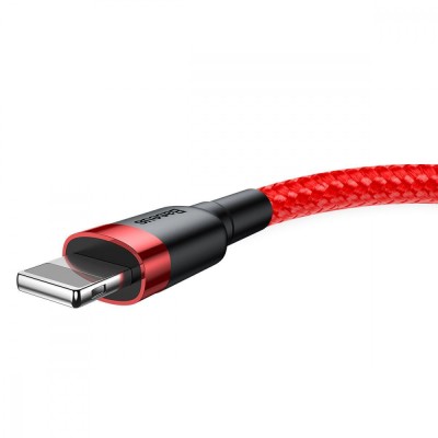 Кабель Baseus Cafule Lightning (CALKLF-AG1) Grey/Black 0.5m