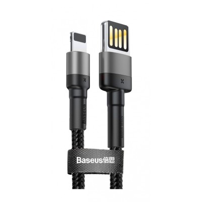 Кабель Baseus Cafule Lightning (CALKLF-GG1) Grey/Black 1m Кабель Baseus Cafule Lightning (CALKLF-GG1) Grey/Black 1m