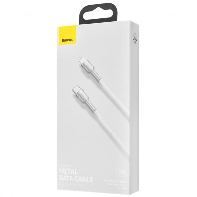 Кабель Baseus Cafule Metal Type-C To Lightning PD 20W (CATLJK-A01) Black 1m Кабель Baseus Cafule Metal Type-C To Lightning PD 20W (CATLJK-A01) Black 1m