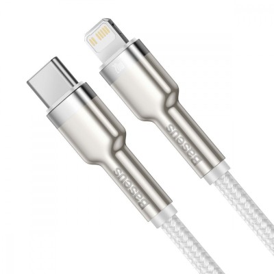 Кабель Baseus Cafule Metal Type-C To Lightning PD 20W (CATLJK-A01) Black 1m Кабель Baseus Cafule Metal Type-C To Lightning PD 20W (CATLJK-A01) Black 1m