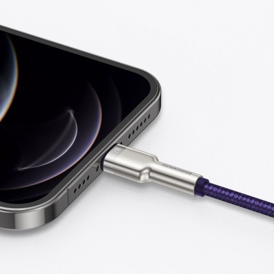 Кабель Baseus Cafule Series Metal Data USB кабель USB to IP 2.4A 1m (CALJK-A01) Black Кабель Baseus Cafule Series Metal Data USB кабель USB to IP 2.4A 1m (CALJK-A01) Black