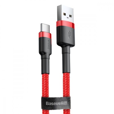 Кабель Baseus Cafule Type-C 2A (3m) CATKLF-UG1 (gray/black) Кабель Baseus Cafule Type-C 2A (3m) CATKLF-UG1 (gray/black)