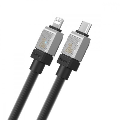 Кабель Baseus CoolPlay Series Fast Charging Type-C to Lightning 20W (1m) CAKW000001 black