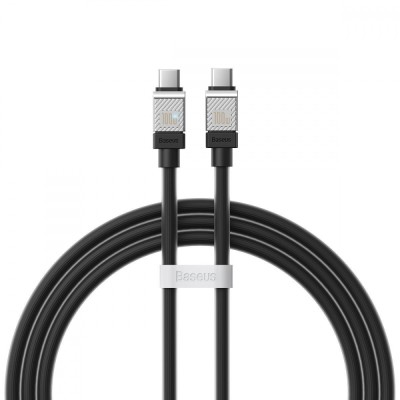 Кабель Baseus CoolPlay Series Type-C To Type-C 100W (1m) CAKW000201 Black