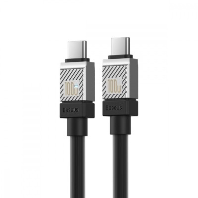 Кабель Baseus CoolPlay Series Type-C To Type-C 100W (1m) CAKW000202 White