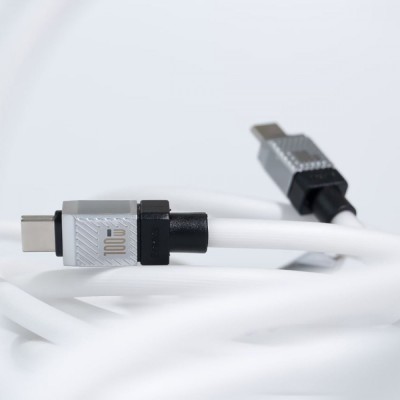 Кабель Baseus CoolPlay Series Type-C To Type-C 100W (1m) CAKW000202 White