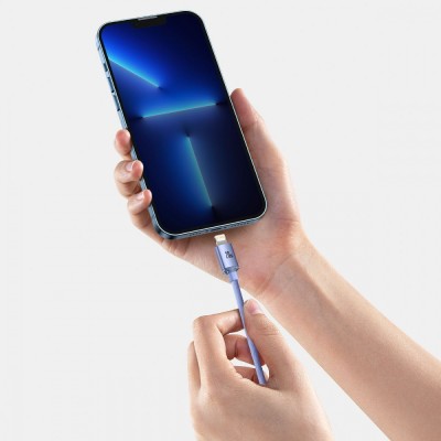 Кабель Baseus Crystal Shine Series Fast Charging Data USB кабель Type-C To IP 20W 1.2m (CAJY001304) Pink Кабель Baseus Crystal Shine Series Fast Charging Data USB кабель Type-C To IP 20W 1.2m (CAJY001304) Pink