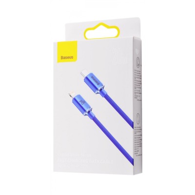 Кабель Baseus Crystal Shine Series Fast Charging Data USB кабель Type-C To IP 20W 2m (CAJY001403) Sky Blue Кабель Baseus Crystal Shine Series Fast Charging Data USB кабель Type-C To IP 20W 2m (CAJY001403) Sky Blue