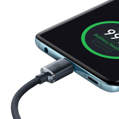 Кабель Baseus Crystal Shine Series Fast Charging Data USB кабель Type-C To Type-C 100 W 2M (CAJY000701) Black Кабель Baseus Crystal Shine Series Fast Charging Data USB кабель Type-C To Type-C 100 W 2M (CAJY000701) Black