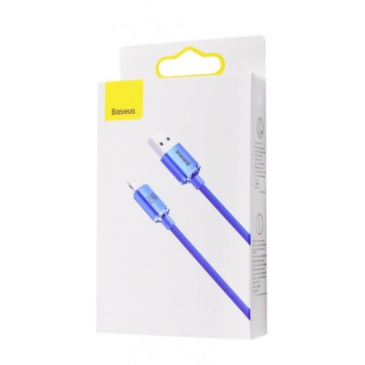 Кабель Baseus Crystal Shine Series Fast Charging Data USB кабель USB To IP 2.4A 1.2m (CAJY000005) Purple Кабель Baseus Crystal Shine Series Fast Charging Data USB кабель USB To IP 2.4A 1.2m (CAJY000005) Purple