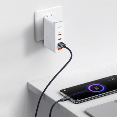 Кабель Baseus Crystal Shine Series Fast Charging Data USB кабель USB To Type-C 100W 1.2m (CAJY000405) Purple