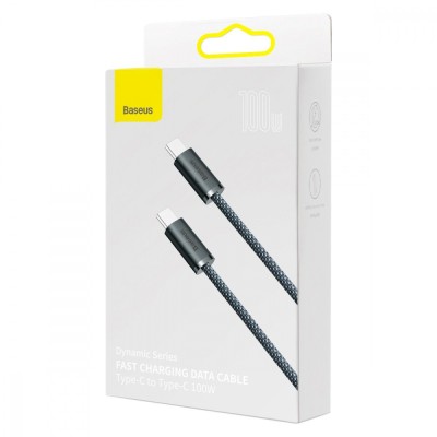 Кабель Baseus Dynamic Series Fast Charging Data USB кабель Type-C To Type-C 100W 1m (CALD000203) Blue